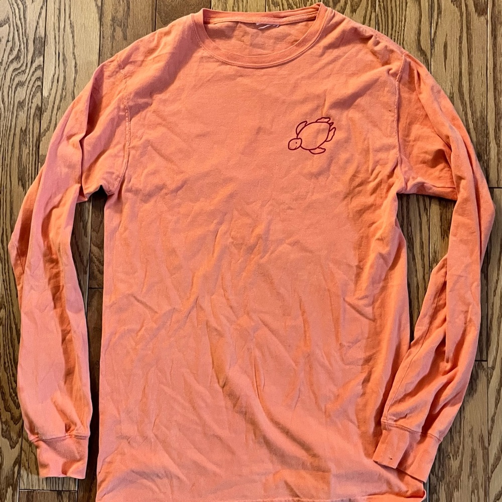 Orange Shelly Cove long sleeve tee